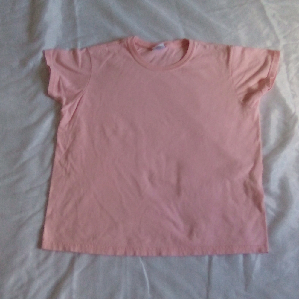 Gildan M Peach Orange Tshirt - Picture 4 of 8